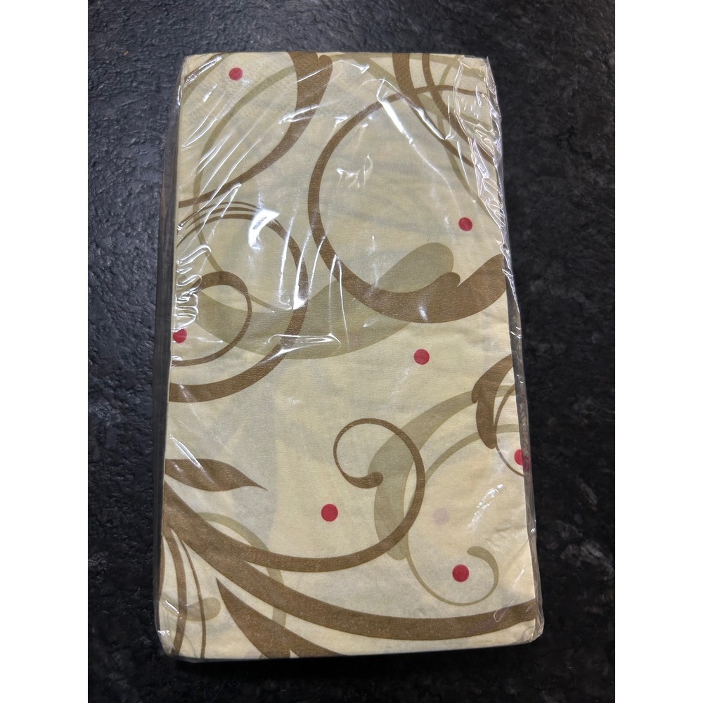 Creative Converting Elegant Gold Guest Towels Napkins 20ct 2-Ply WM322384 USA
